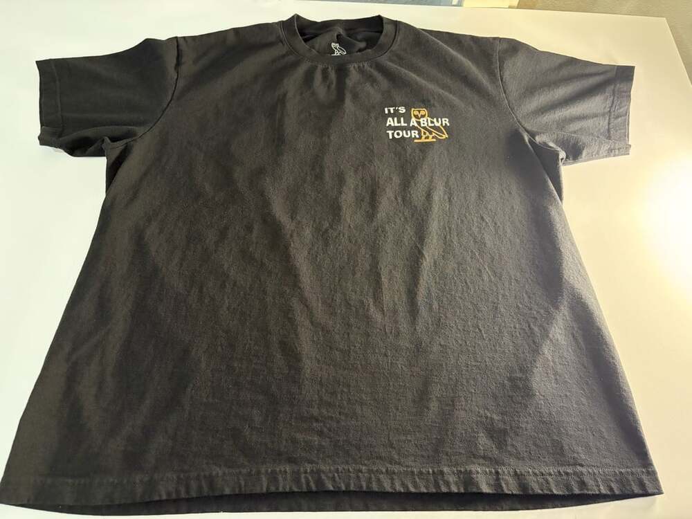 Drake OVO It's All A Blur Tour IAAB 2023 Black T-Shirt XX-Large